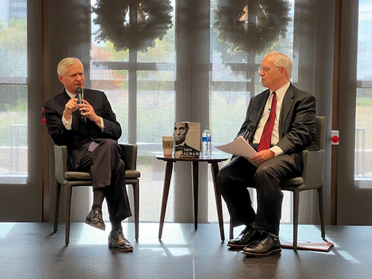 Talmage Boston interviews Jon Meacham at the George W. Bush Library