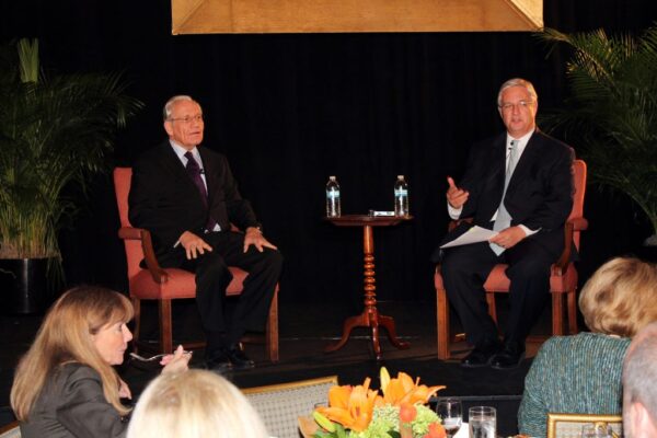 Talmage Boston with Bob Woodward