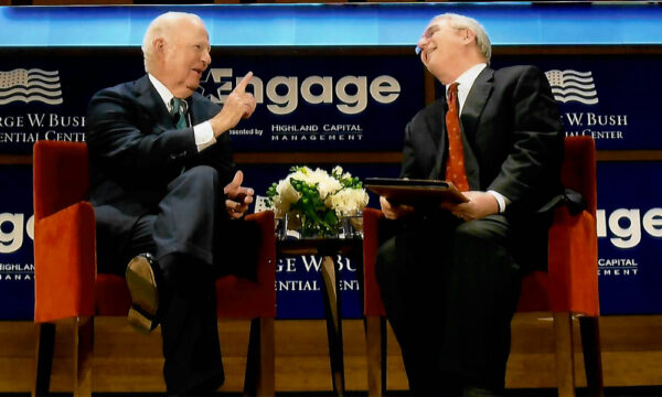 Talmage Boston with former Secretary of State, James Baker