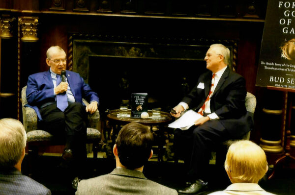 Talmage Boston with Baseball Commissioner Bud Selig