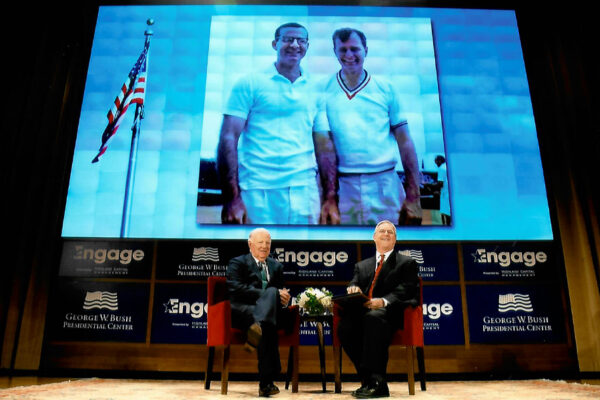 Talmage Boston with former Secretary of State, James Baker