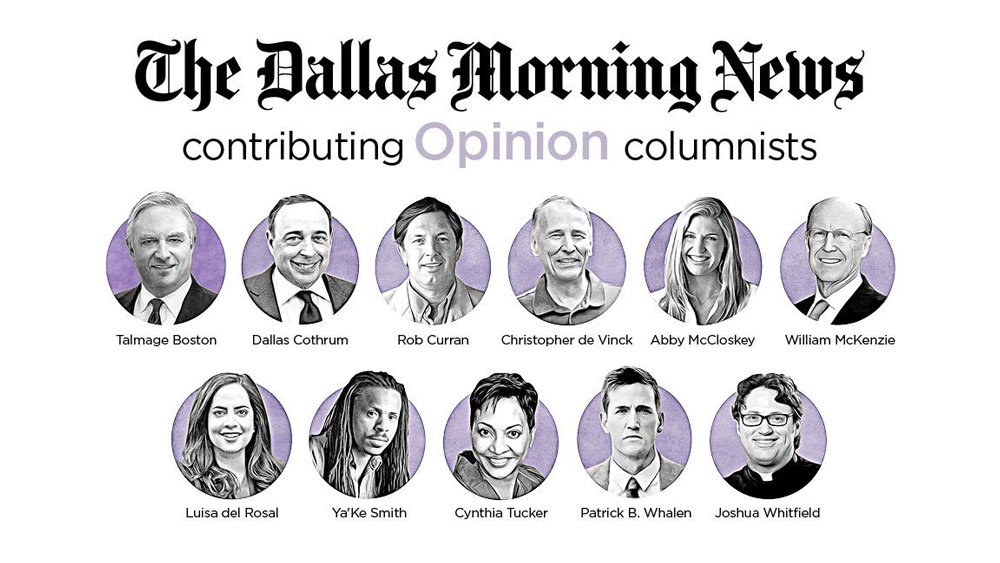 The Dallas Morning News has added Talmage Boston to its stable of contributing columnists.